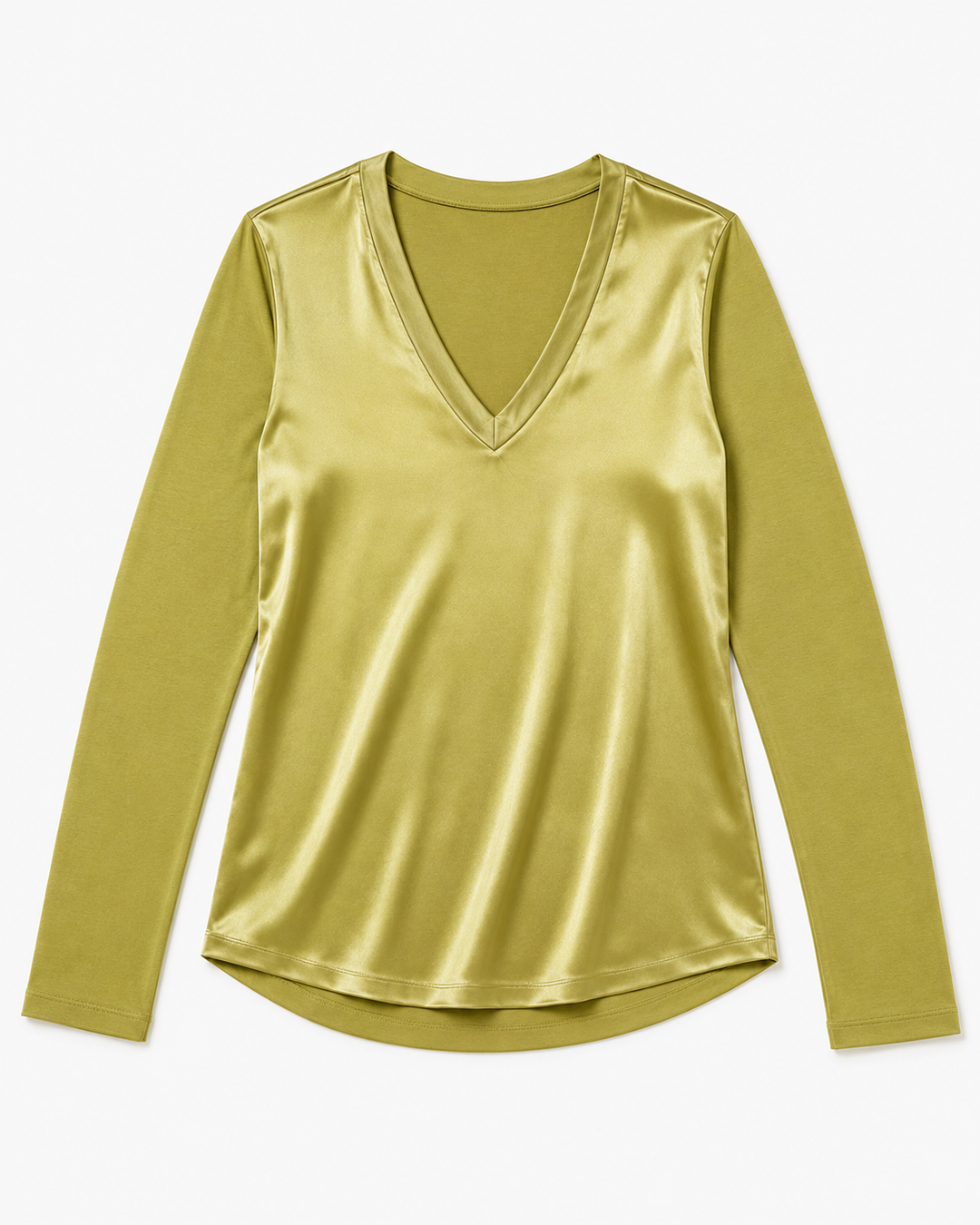 Kelsi V-Neck Satin Top