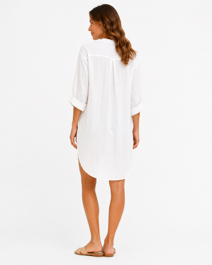 Maxine Striped Shirt Dress