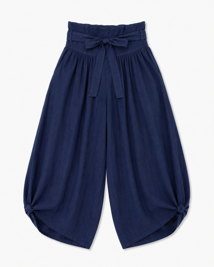 Ibiza High-Waisted Linen Pants