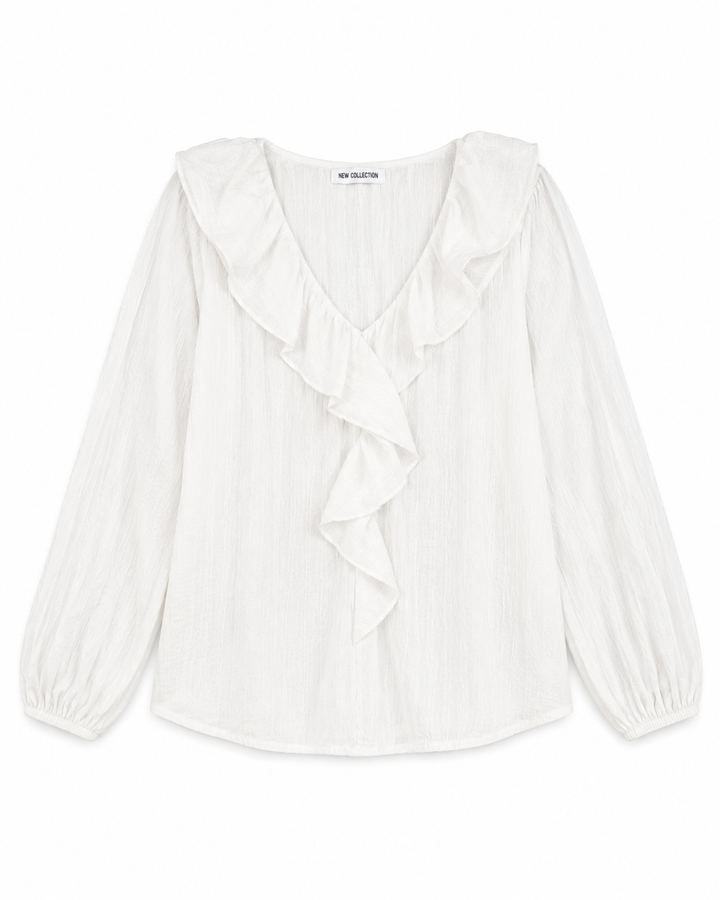 Scarlett V-Neck Ruffle Top