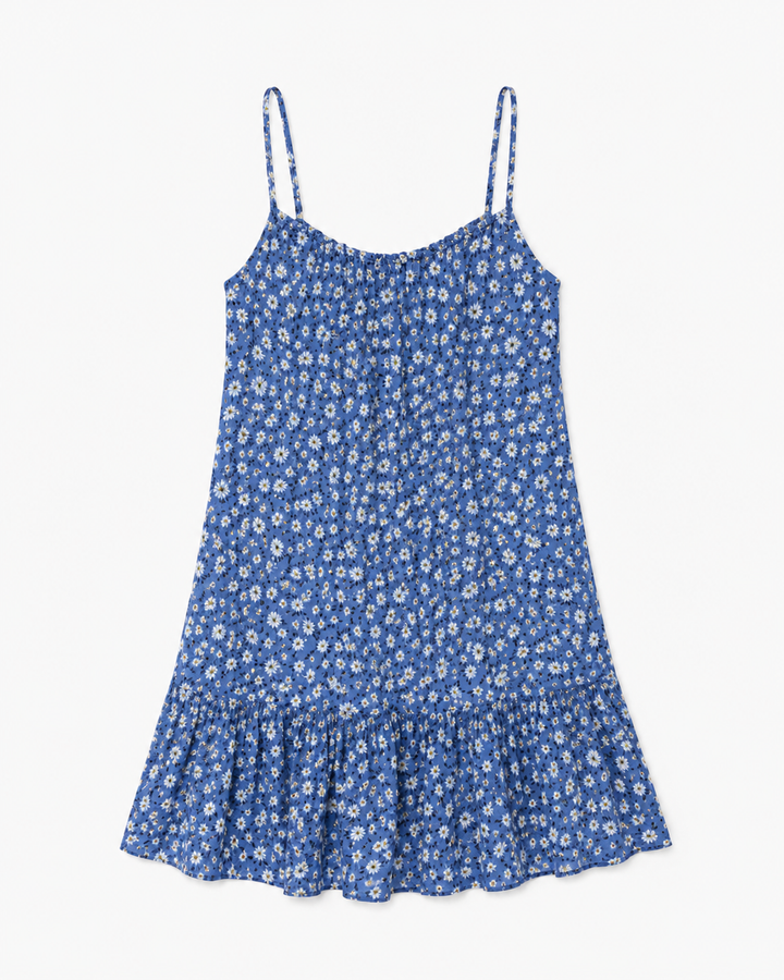 Blue Daisy Mini Dress