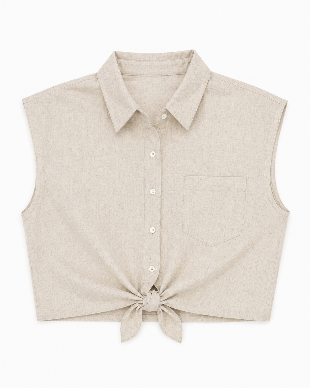 Haze Linen Crop Top