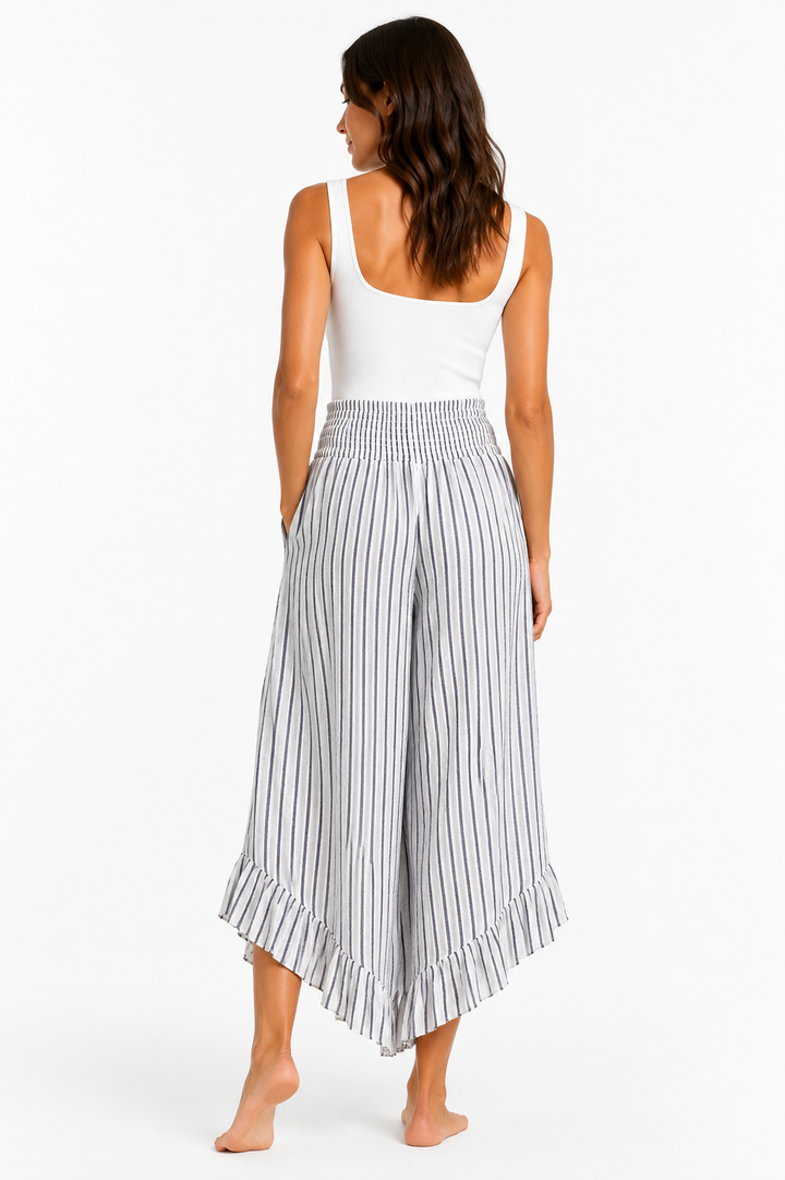 Rodrigo Linen Ruffle Culottes