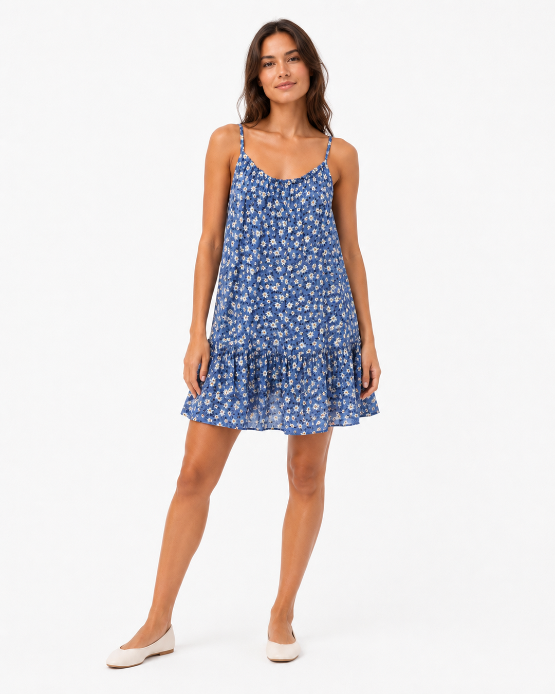 Blue Daisy Mini Dress