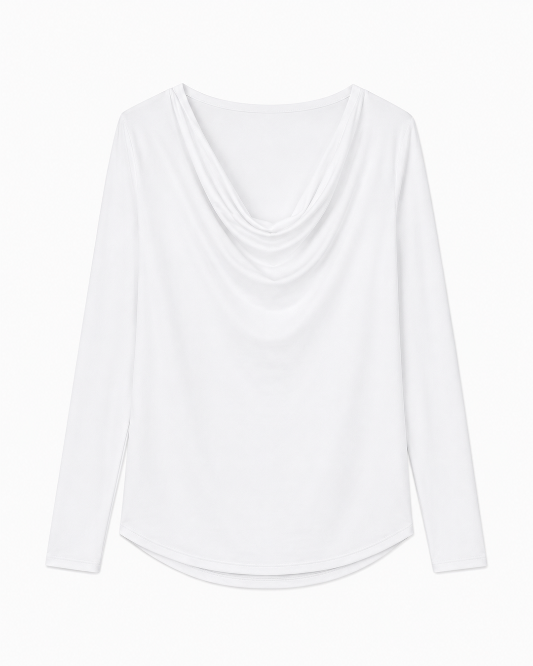 Marilyn Sateen Cowl Neck Top