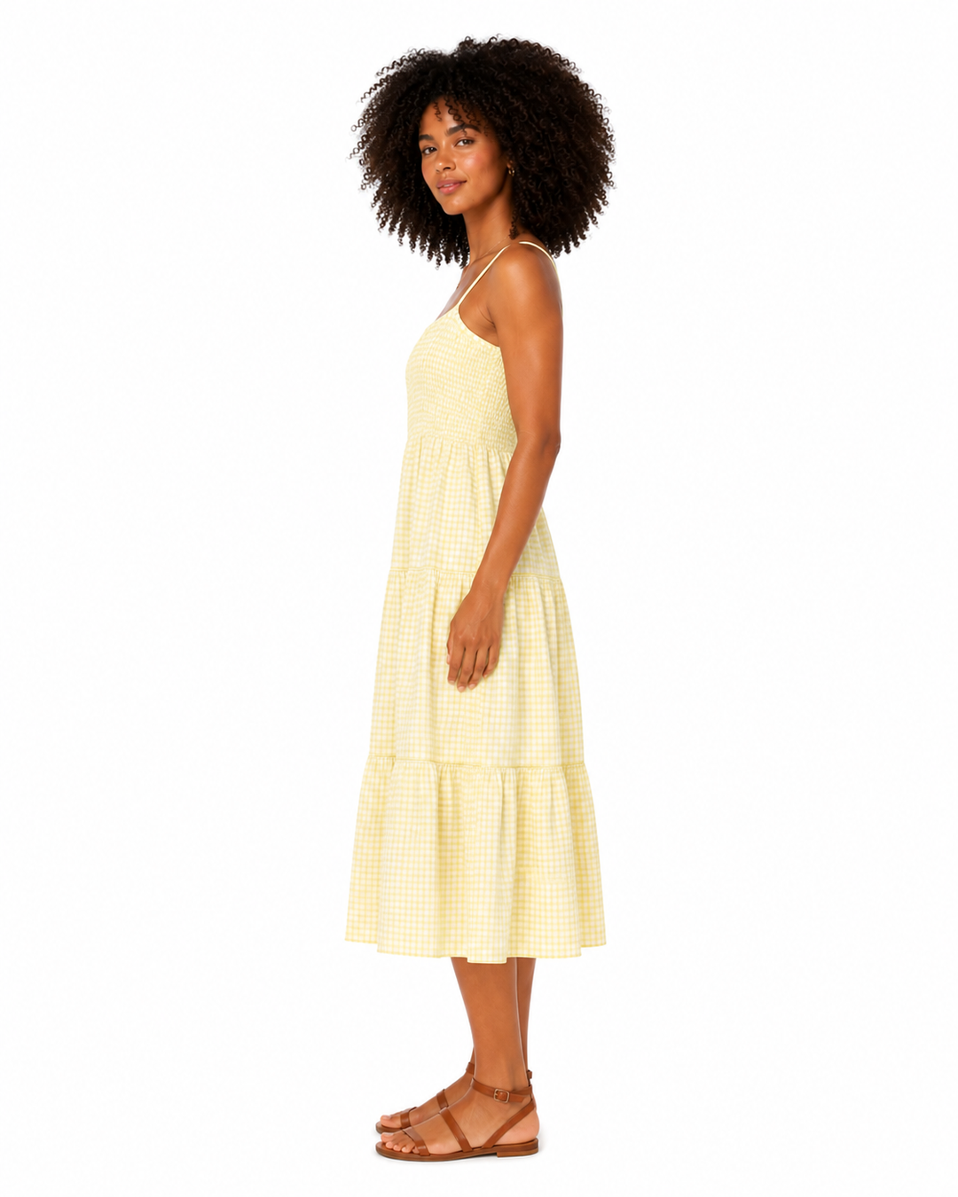 Calla Smocked Midi dress