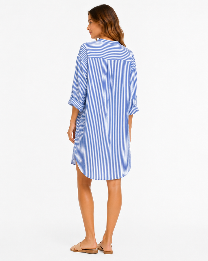 Maxine Striped Shirt Dress