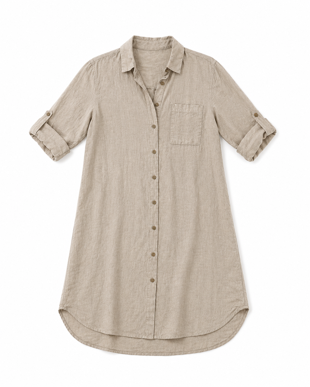 Zina Linen Shirt Dress
