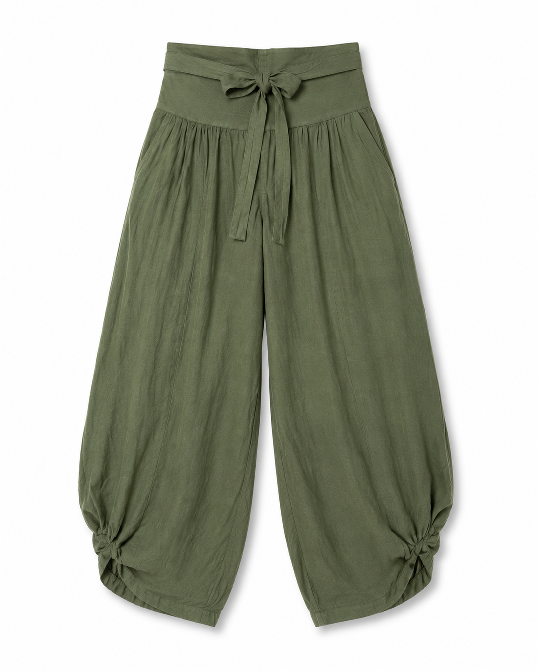 Juna Tie-Knot Linen Pants