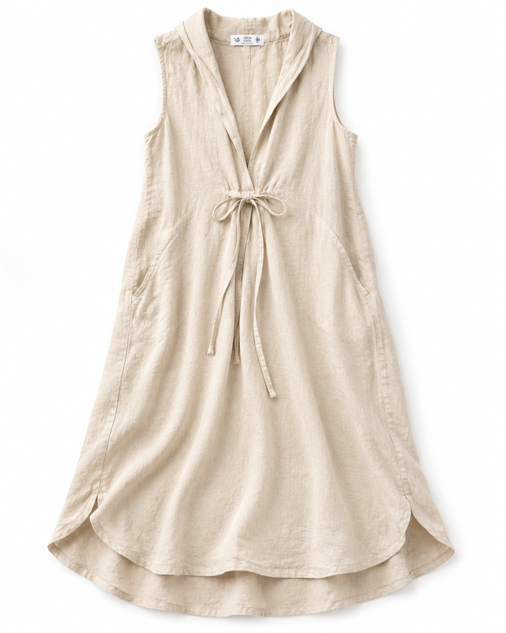 Antonia Midi Linen Dress
