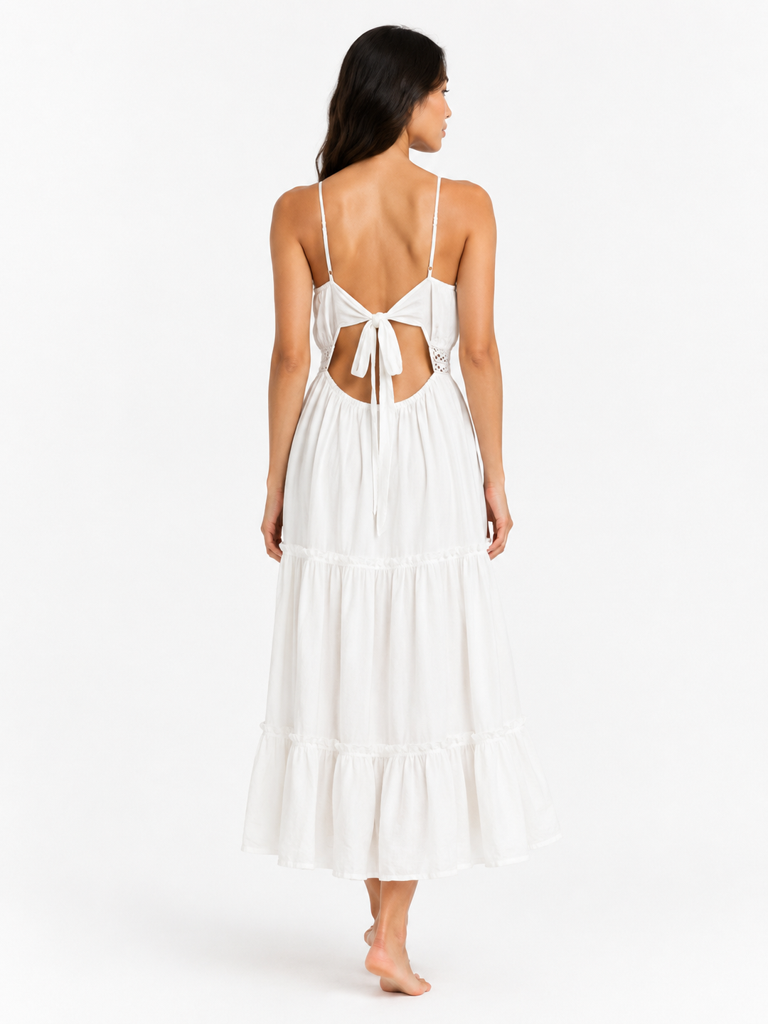 Noé Open Back Midi Dress