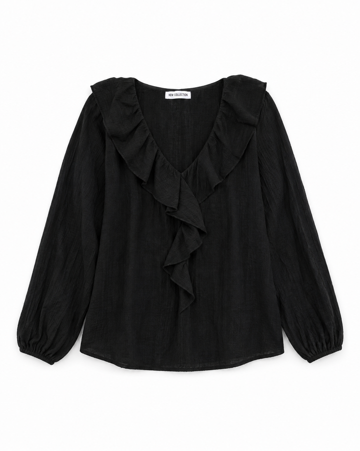 Scarlett V-Neck Ruffle Top