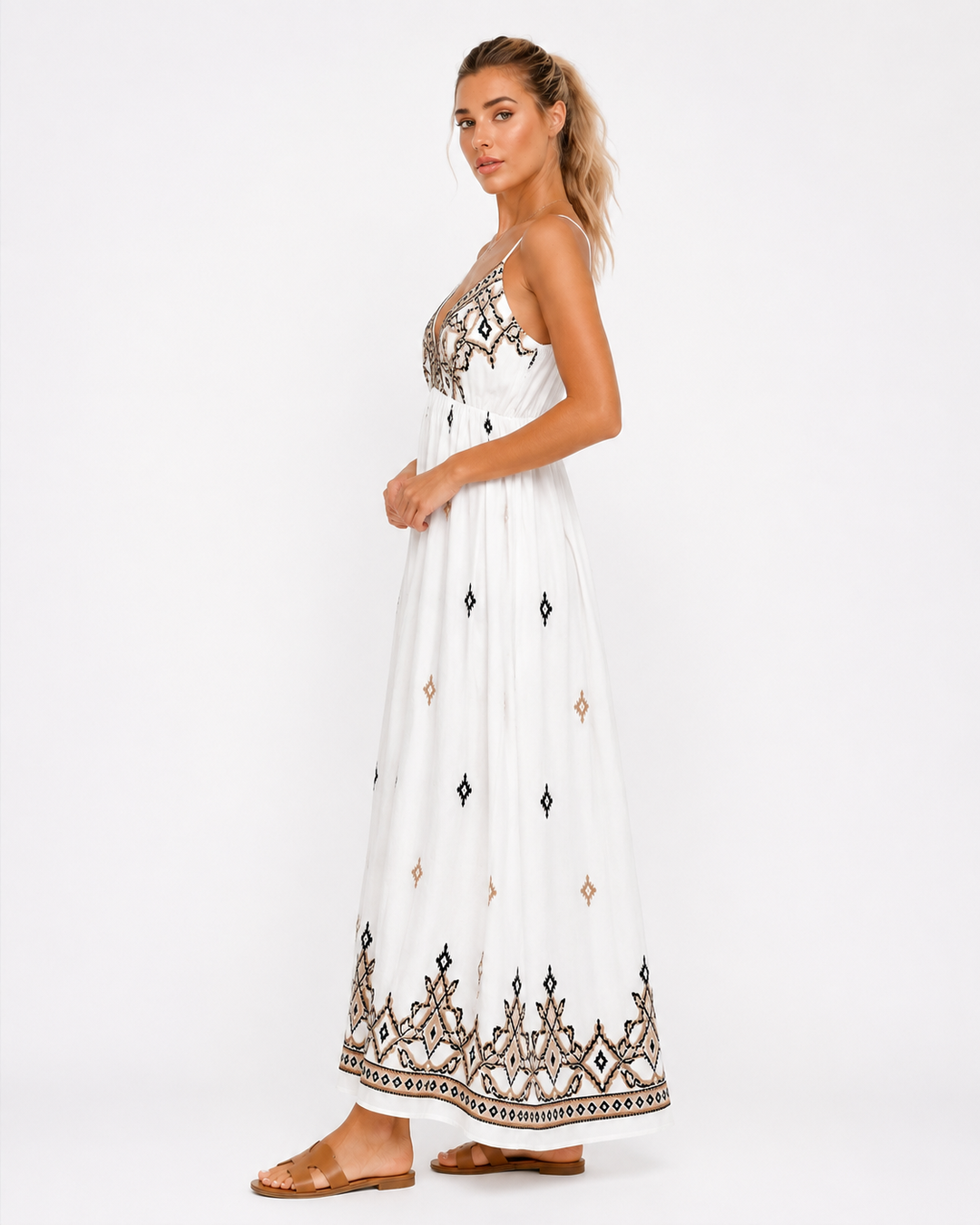 Tara Embroidered Maxi dress