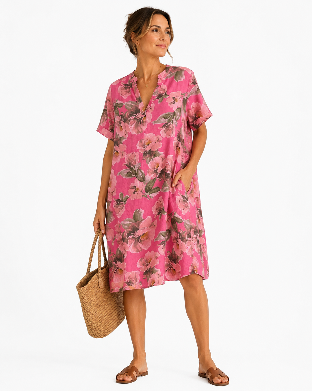 Rosalie Floral V-Neck Dress