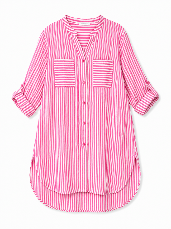 Maxine Striped Shirt Dress