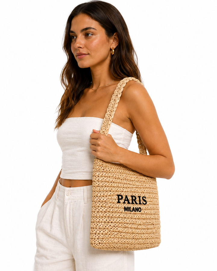 Marion Medium Straw Bag