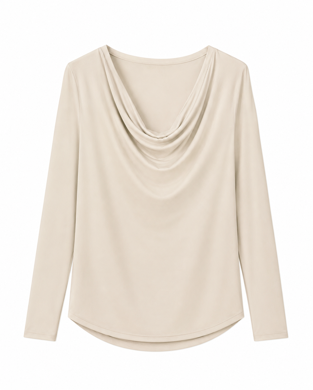 Marilyn Sateen Cowl Neck Top