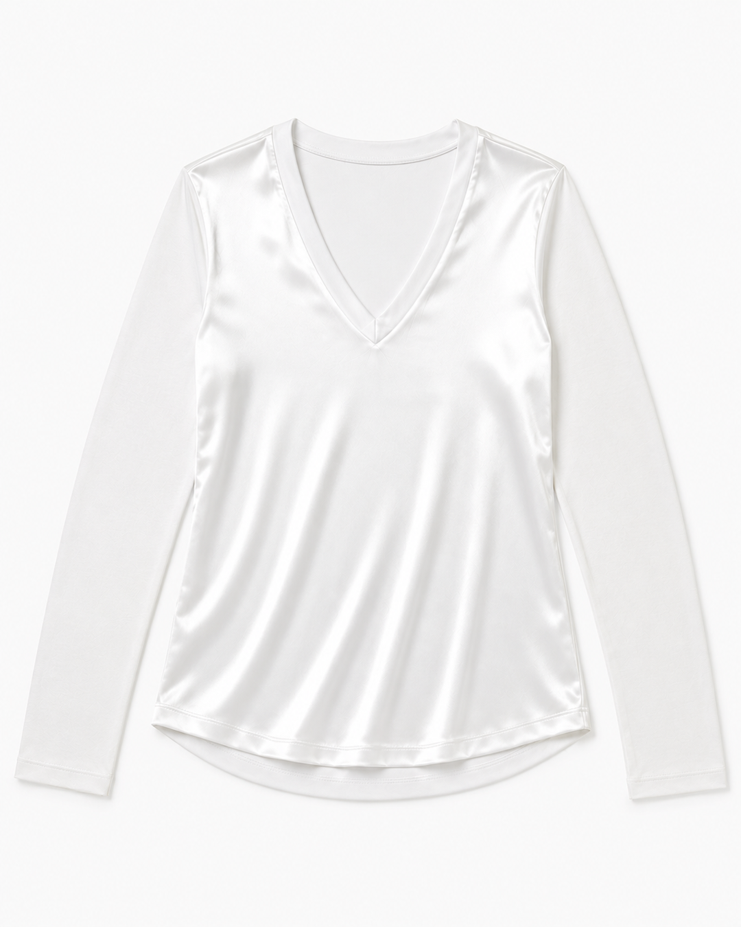 Kelsi V-Neck Satin Top