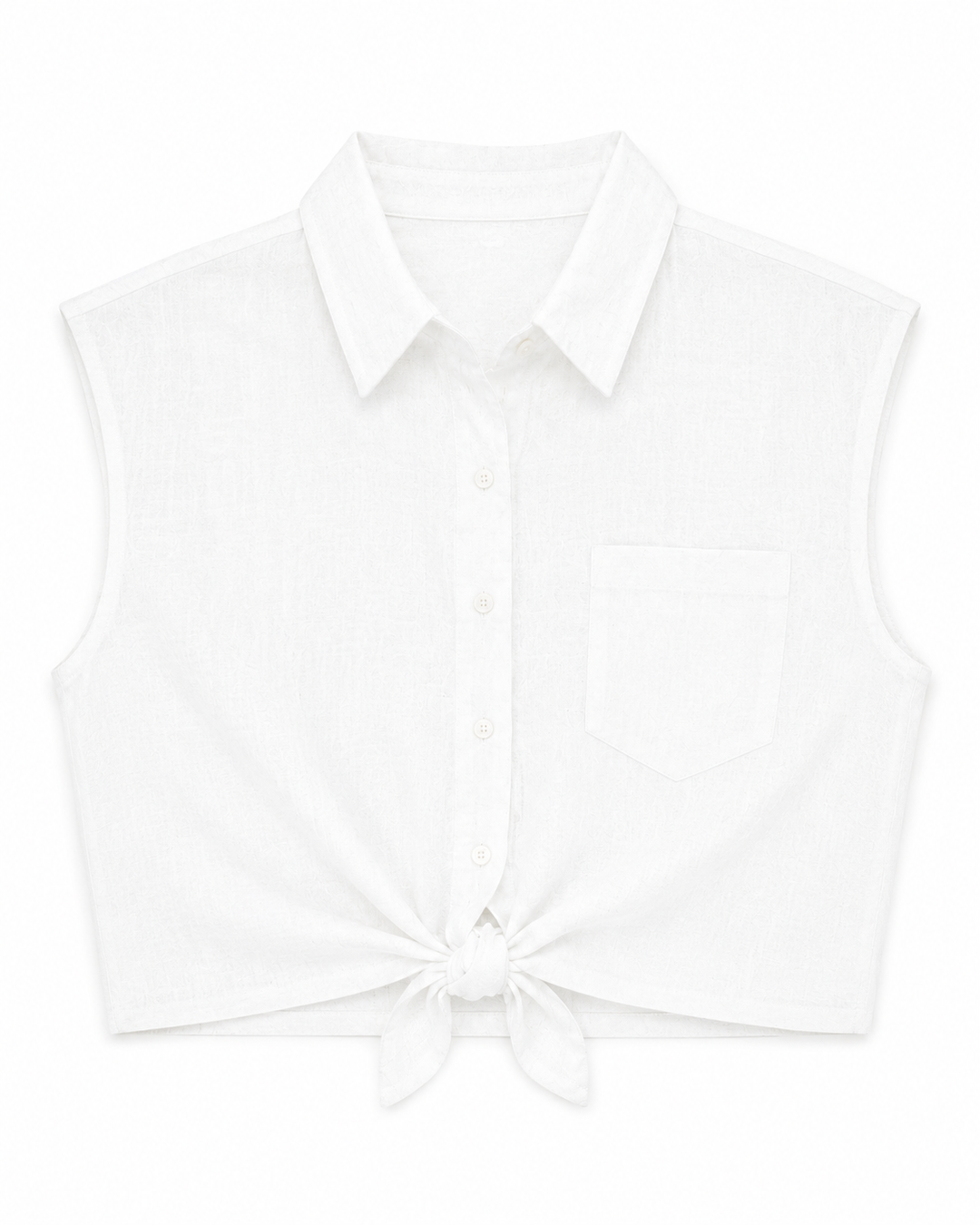 Haze Linen Crop Top