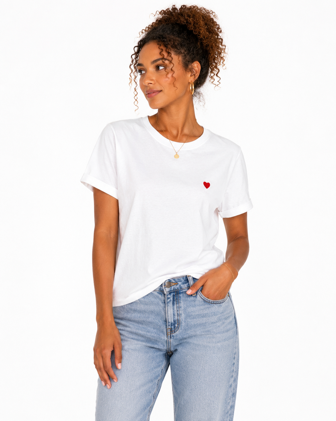 Maude White Heart Graphic Tee