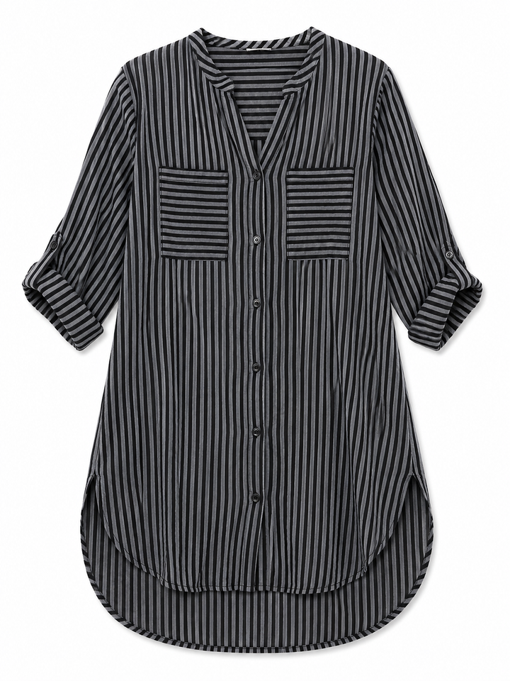 Maxine Striped Shirt Dress