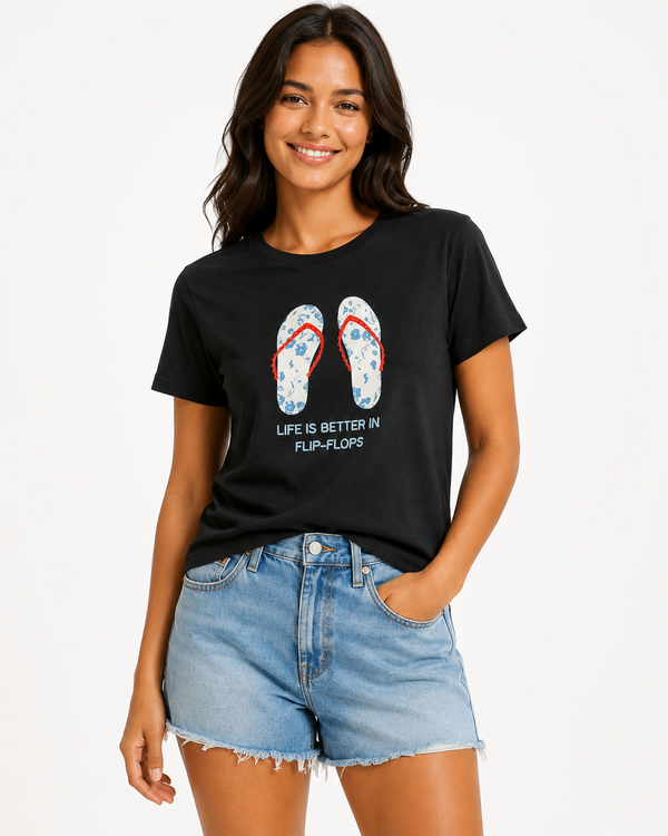 Coastal Flip Flop Graphic Tee