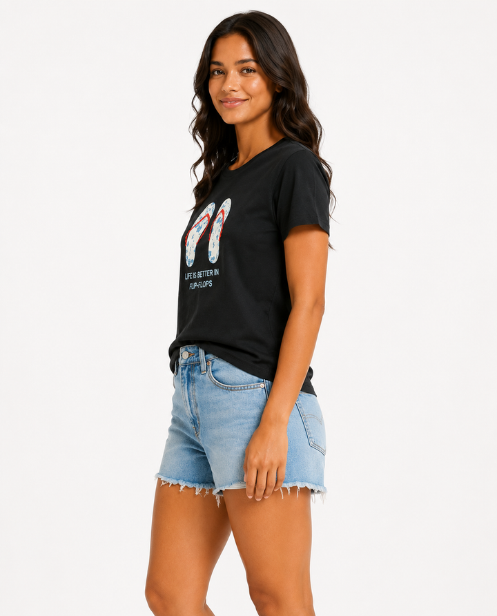 Coastal Flip Flop Graphic Tee