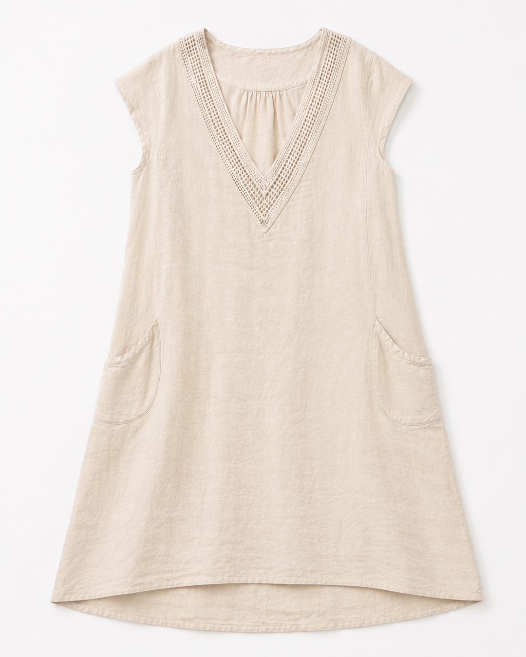 Celeste Embroidered Linen Dress
