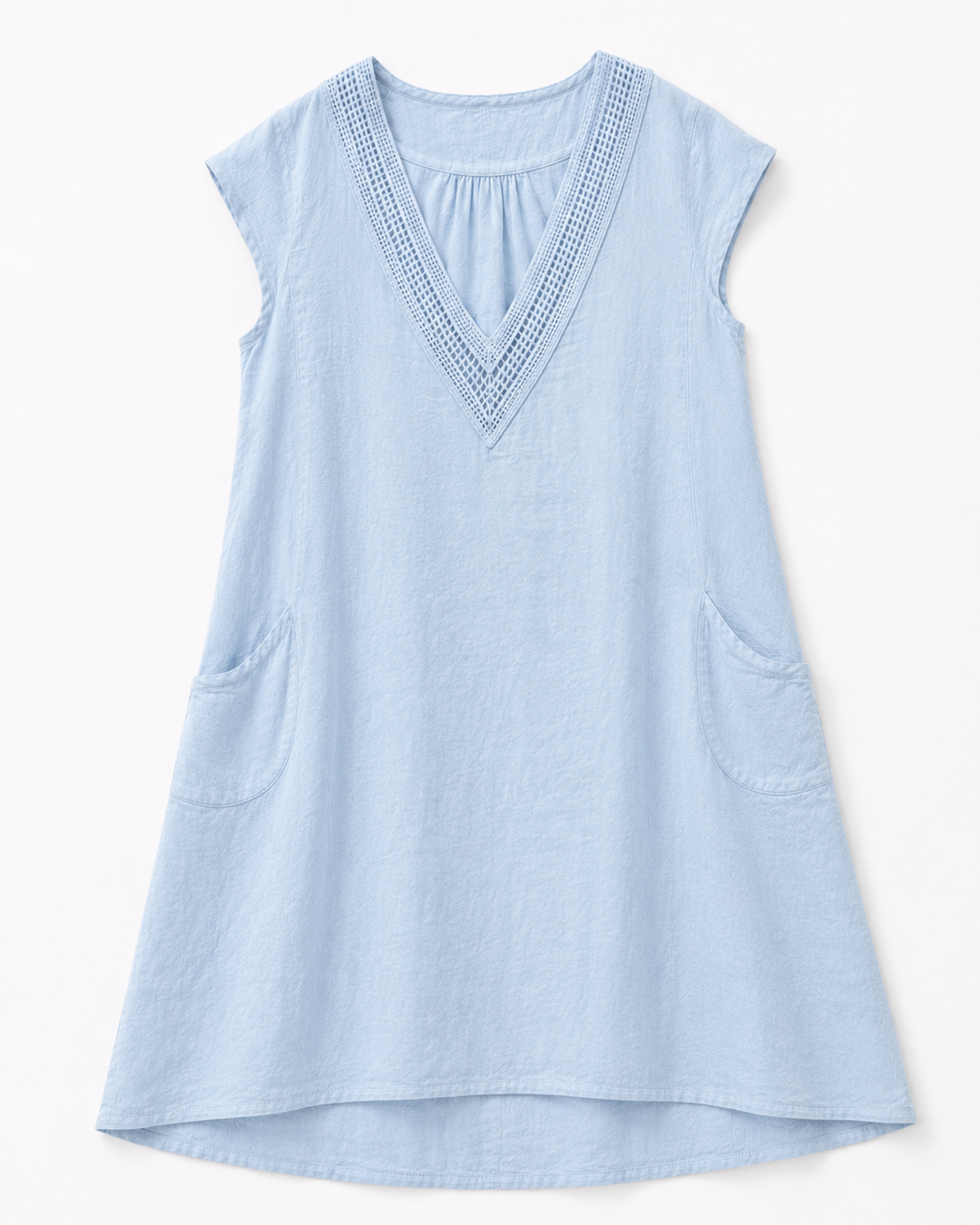 Celeste Embroidered Linen Dress