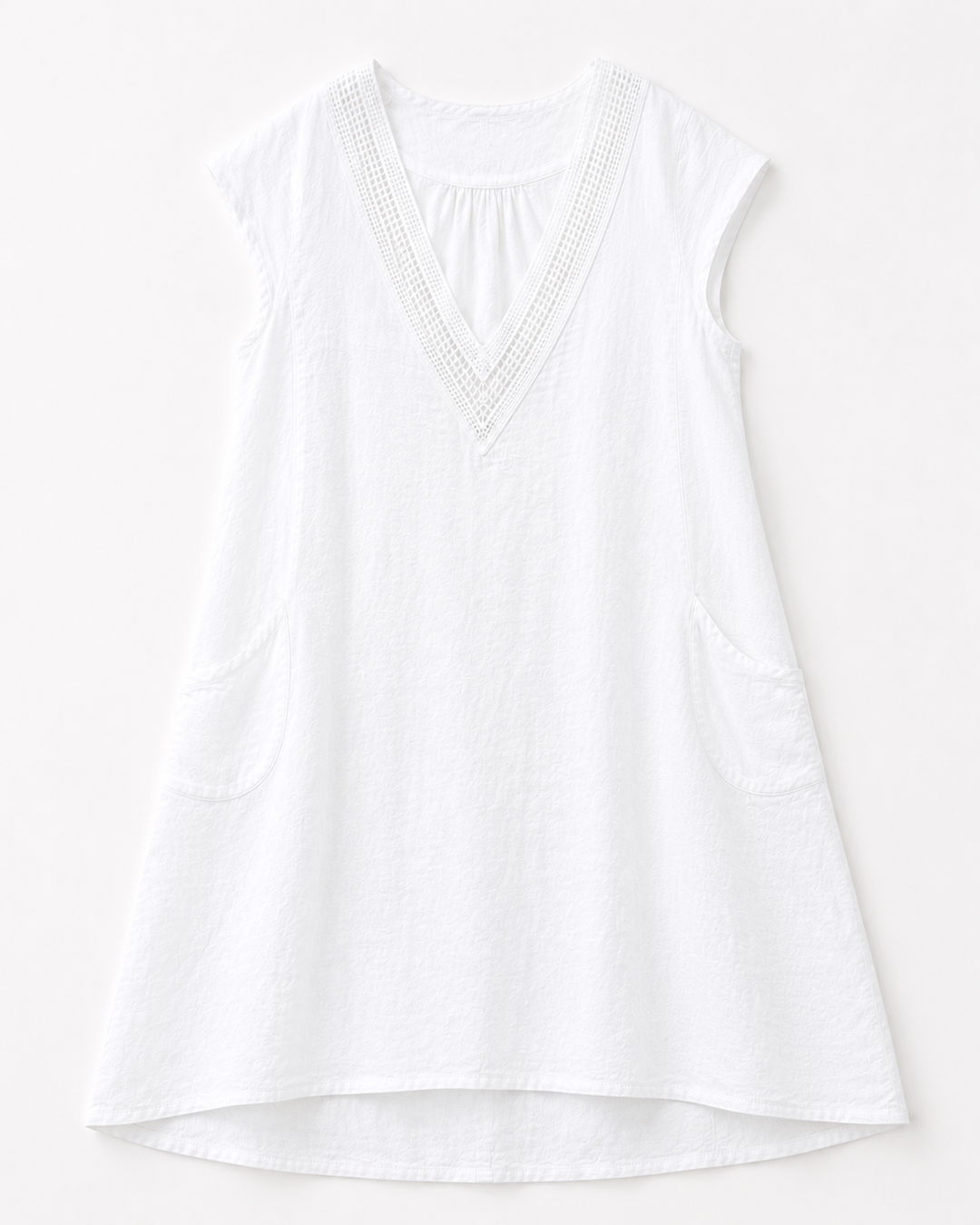 Celeste Embroidered Linen Dress