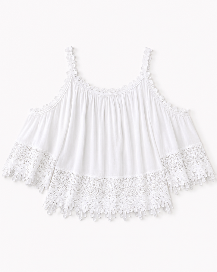 Alessia Cold-Shoulder Lace Top