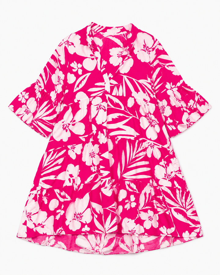 Kaia Tropical Tiered Dress