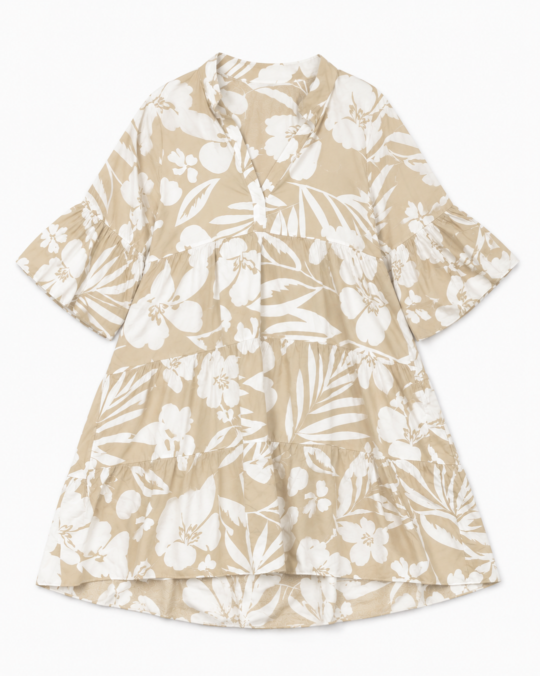 Kaia Tropical Tiered Dress