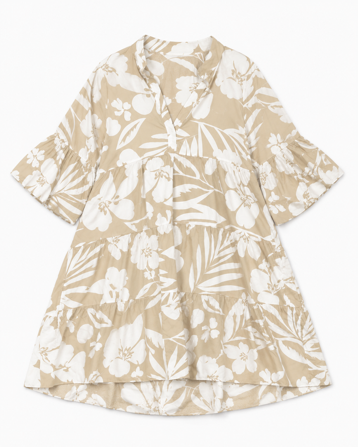 Kaia Tropical Tiered Dress