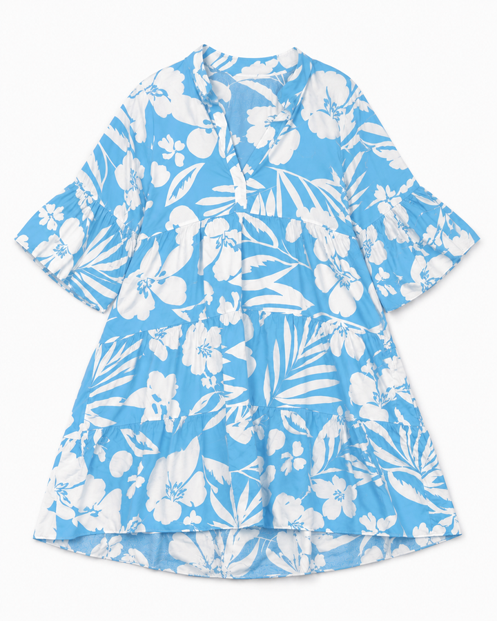 Kaia Tropical Tiered Dress