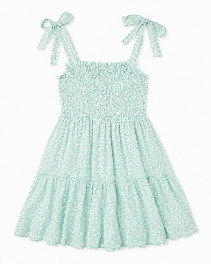 Ava Floral Tie-Strap Mini Dress
