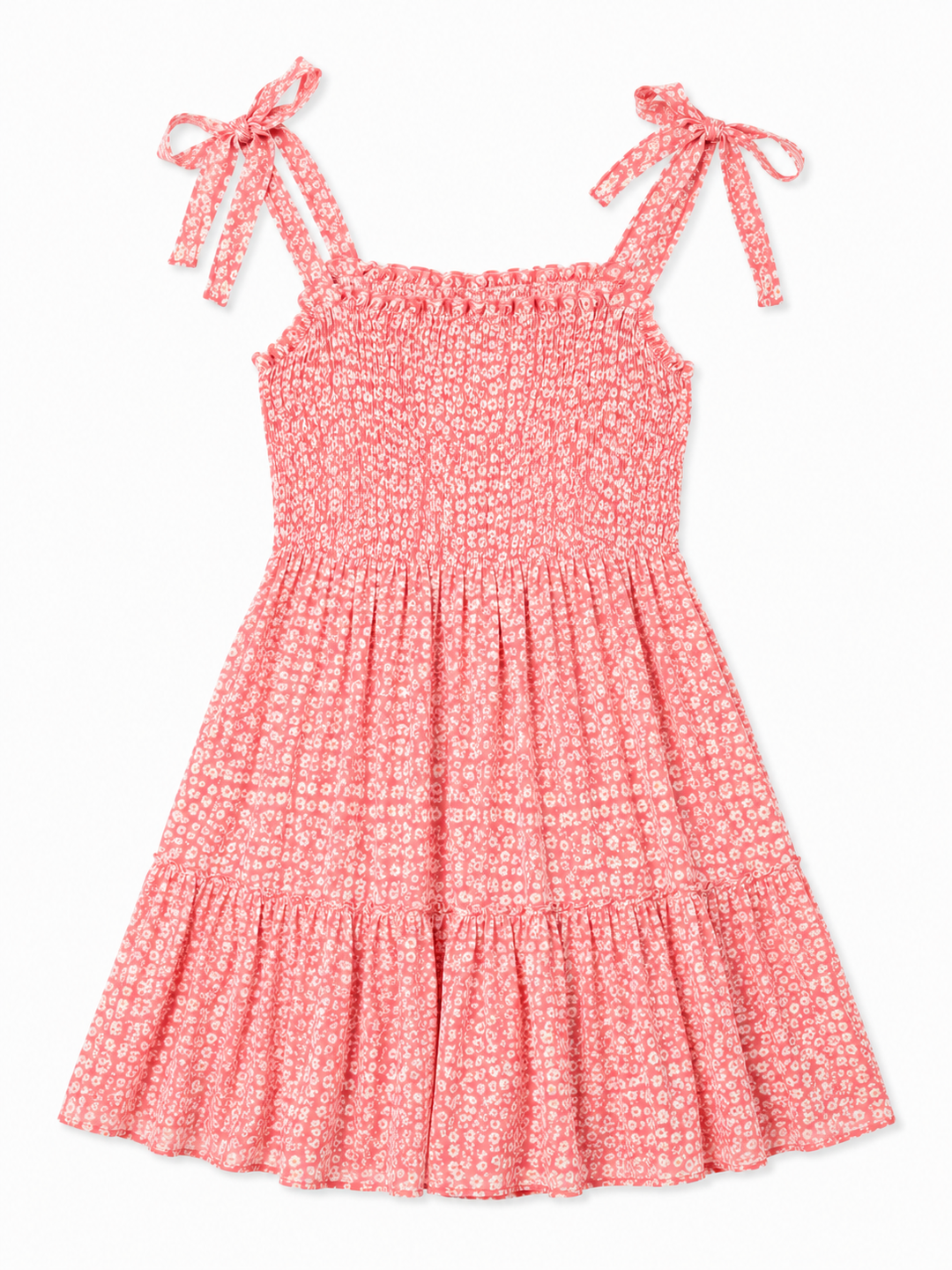 Ava Floral Tie-Strap Mini Dress