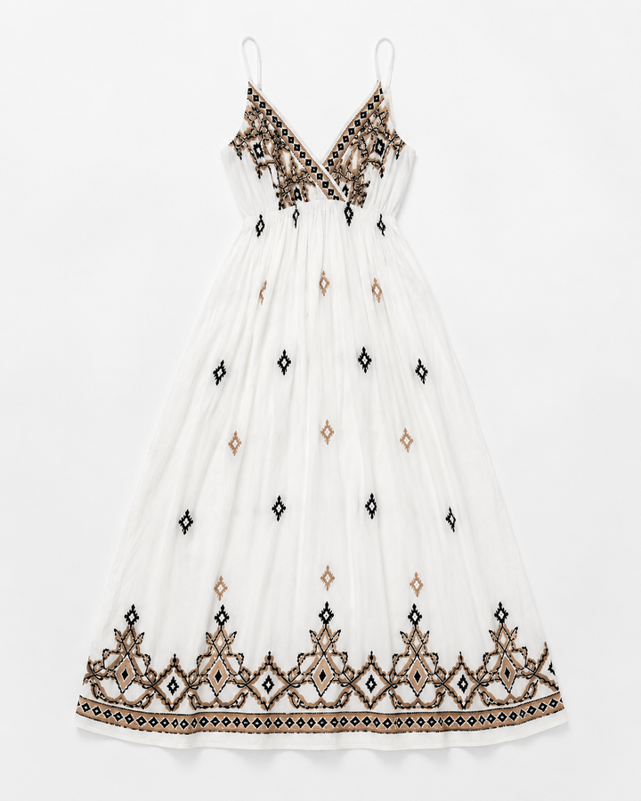 Tara Embroidered Maxi dress