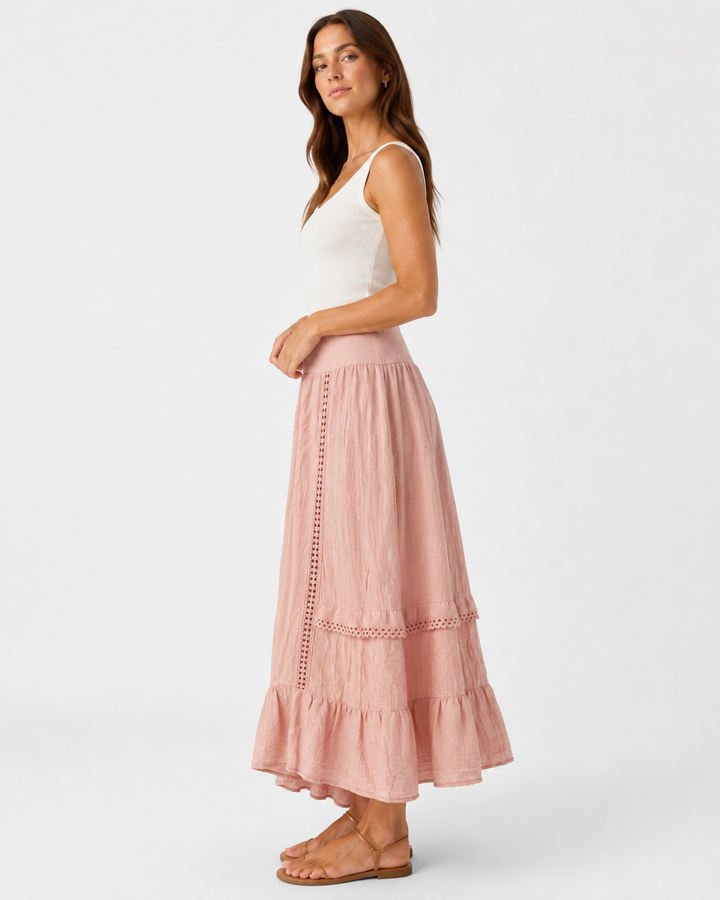 Lana Muslin Maxi Skirt