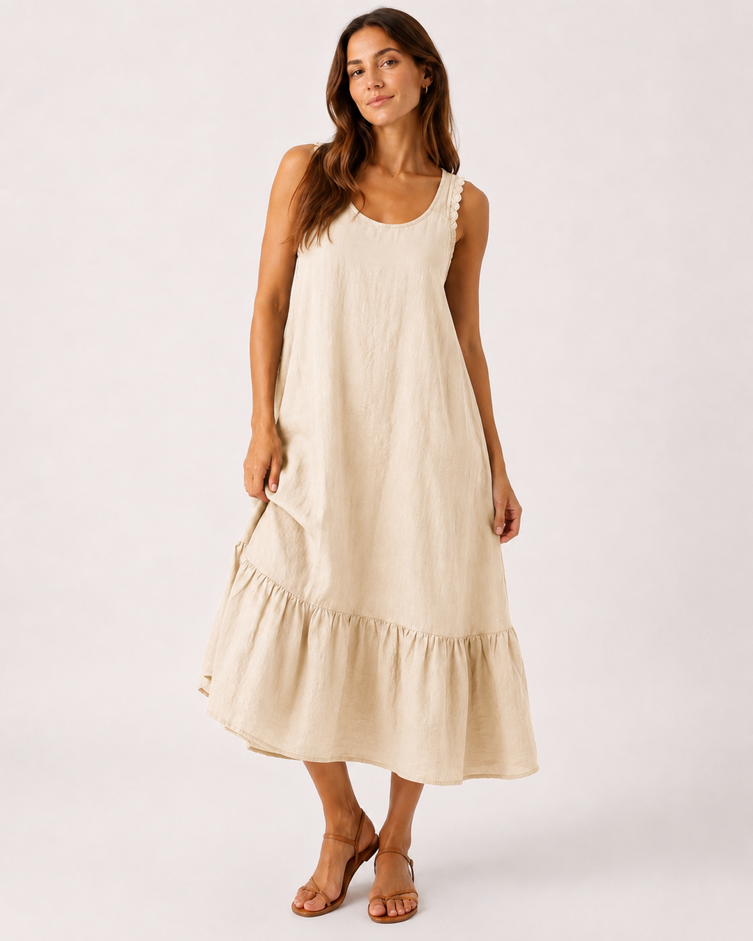 Pamela A-line Ruffle Dress