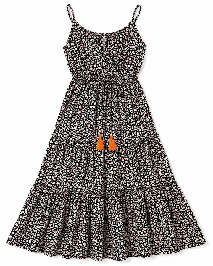 Camille Tassel V-Neck Dress