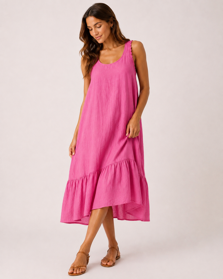 Pamela A-line Ruffle Dress
