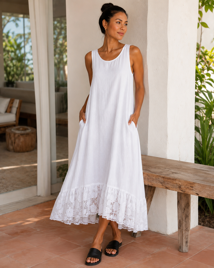 Dakota Lace Trim Dress