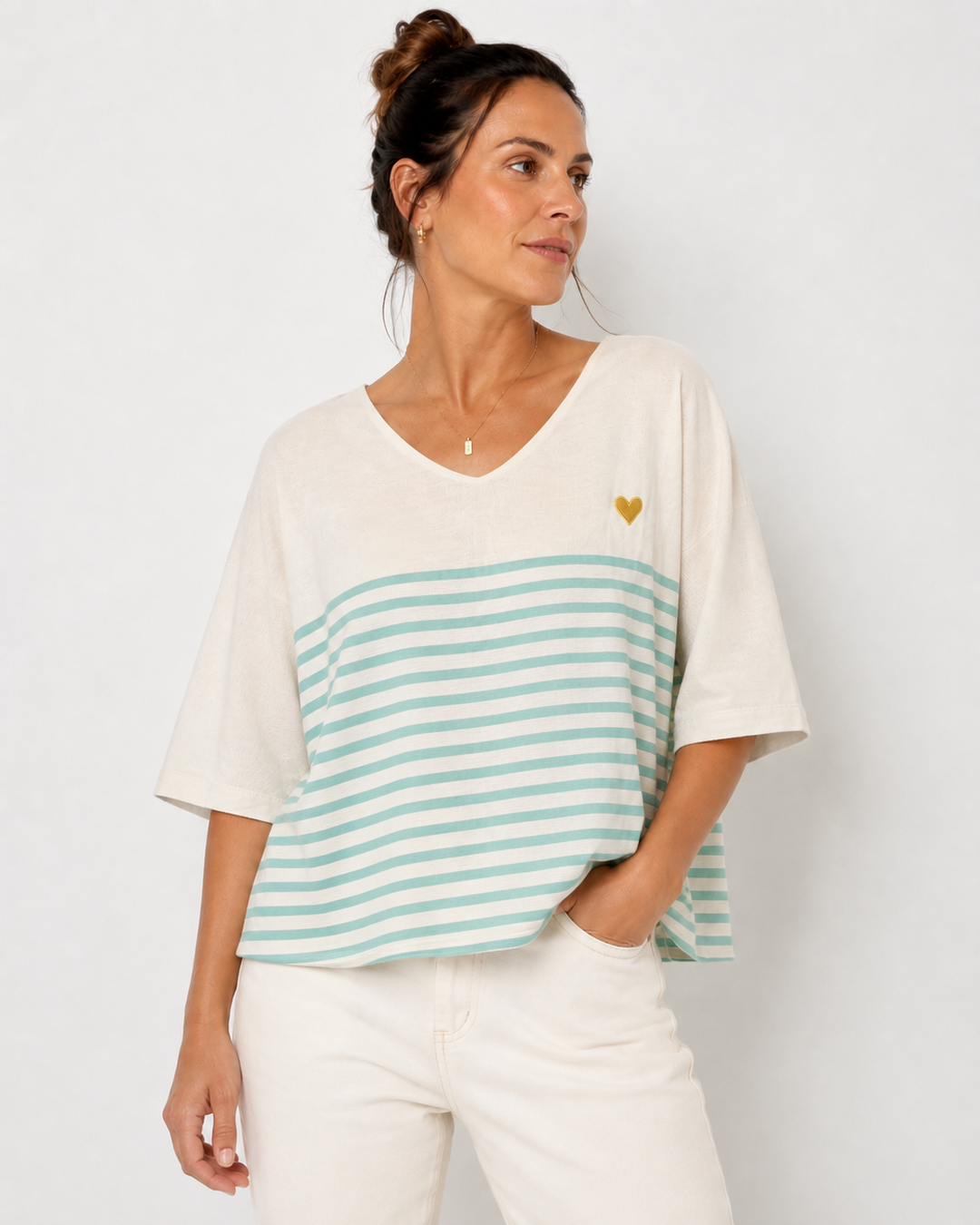 Monday Stripe Knit Tee