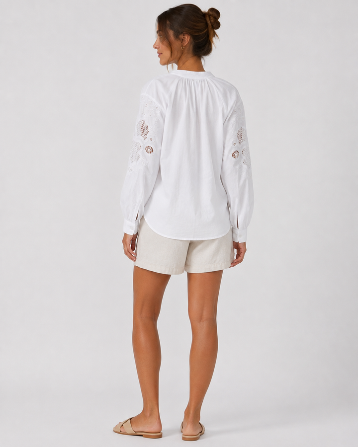Tania Embroidered Cotton Blouse