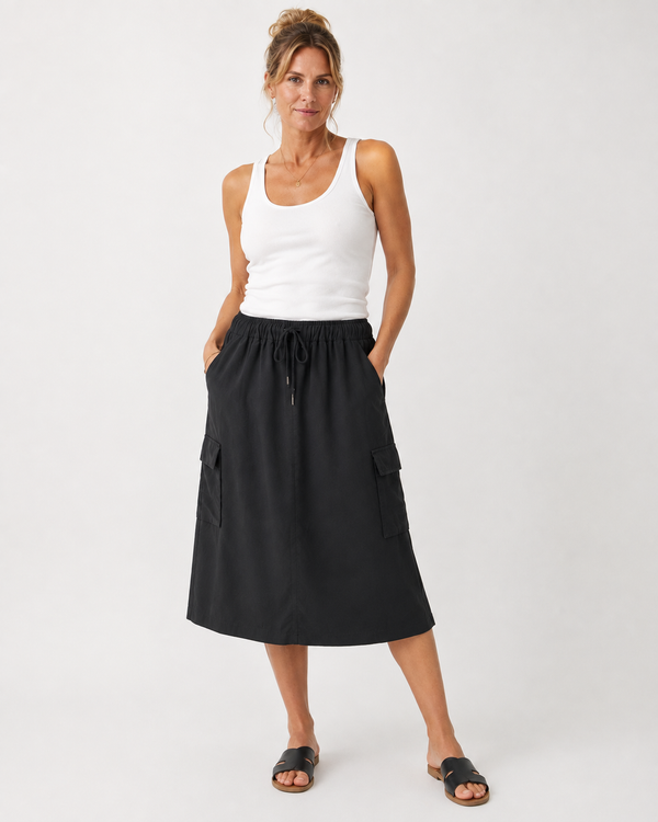 Souad Cargo Midi Skirt