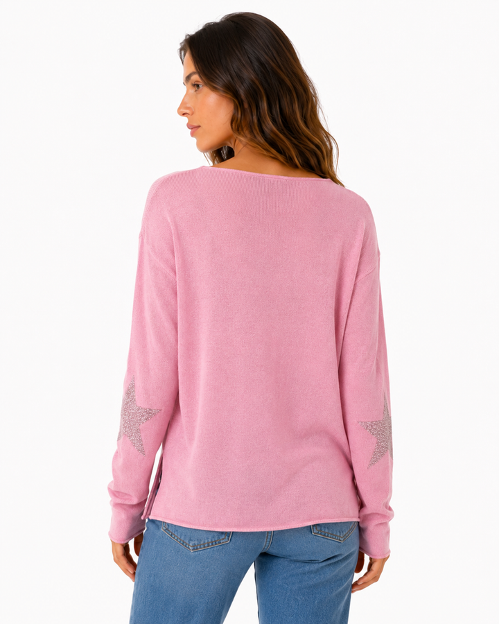 Skylar V-Neck Knit Sweater