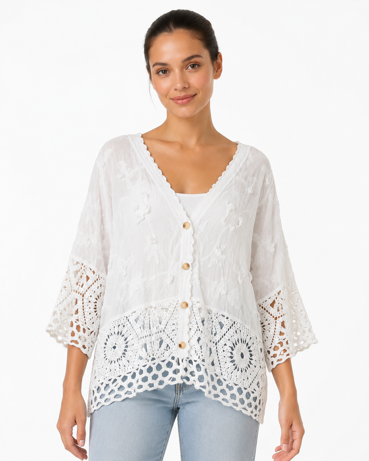 Iba Crochet detailed Cardigan