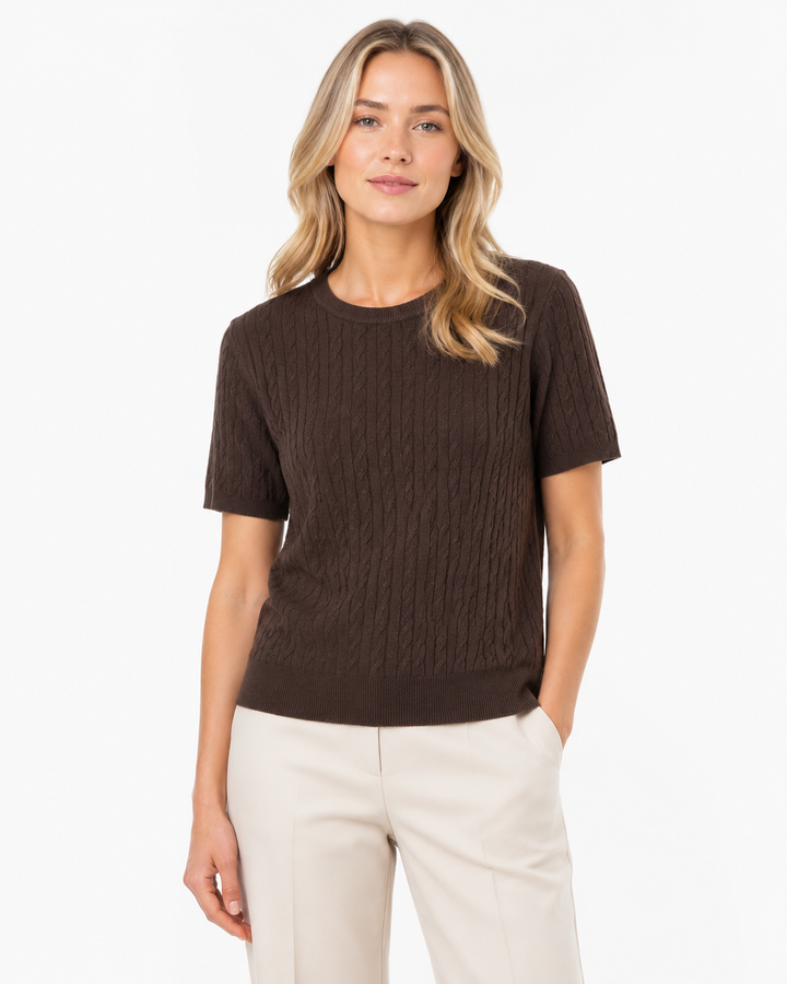 Marine Cable knit Top