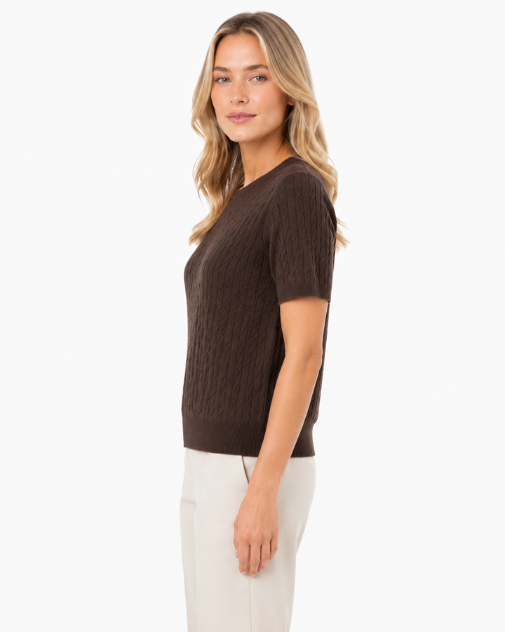 Marine Cable knit Top
